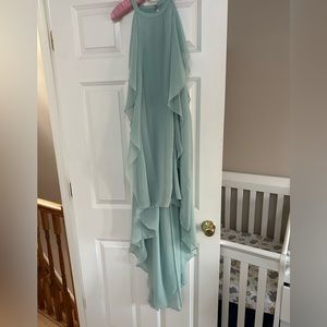 Turquoise bcbg dress.